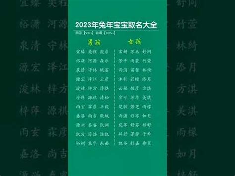 水兔寶寶|2023兔寶寶取名吉祥＆禁忌用字｜有這個字一生不愁 